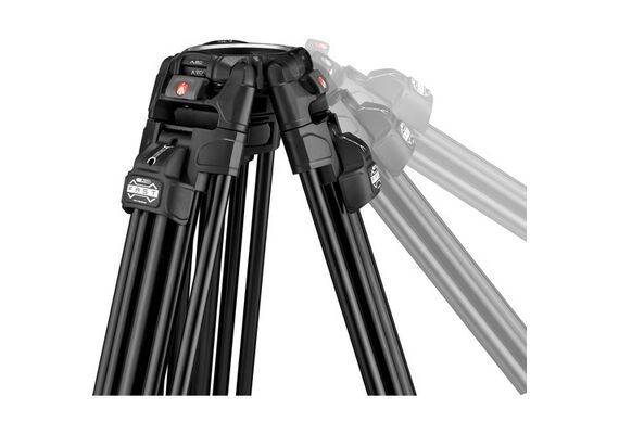 MANFROTTO MVK504XTWINFA Tripé de Alumínio 645 Fast Twin Leg + Cabeça de Video Fluída 504X