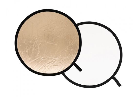 MANFROTTO Refletor Redondo Dobrável Branco/Dourado Suave 76cm