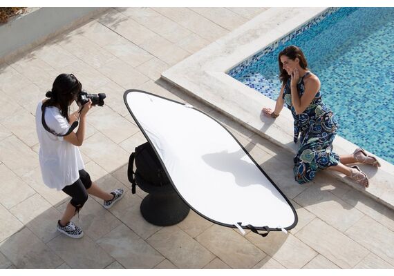 MANFROTTO Refletor Retangular Dobrável Branco/Prateado Suave 180x120cm