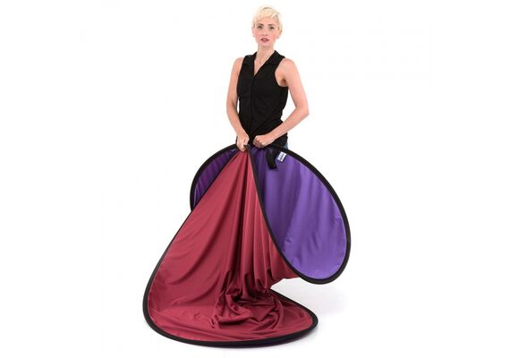 MANFROTTO Fundo de Tecido Dobrável Liso Roxo/Vermelho 180x215cm